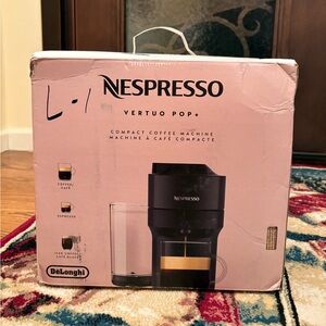 Nespresso Vertuo Pop+ Coffee Maker and Espresso Black (NEW) Open Box
